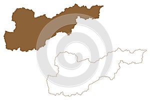 Liezen district (Republic of Austria or Ã–sterreich, Styria, Steiermark or Å tajerska state)